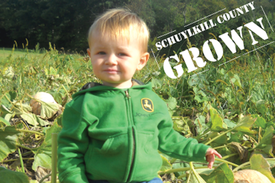 Photo of Luke Hinkle representing the new Schuylkill County Grown program to connect people to local foods.