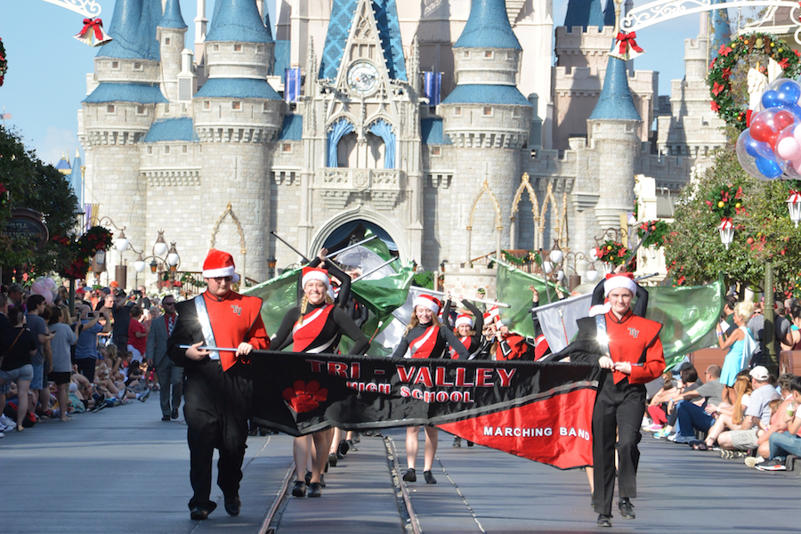 Contributed photo of the Tri Valley High School Band marching at Disney World.