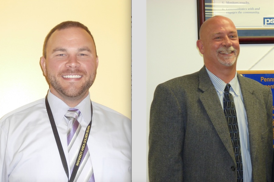 Photo of the new principals at Mahanoy Area and Shenandoah Valley high schools.