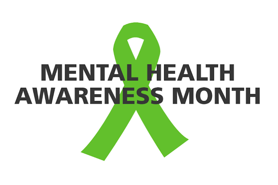 Mental Health Month logo.