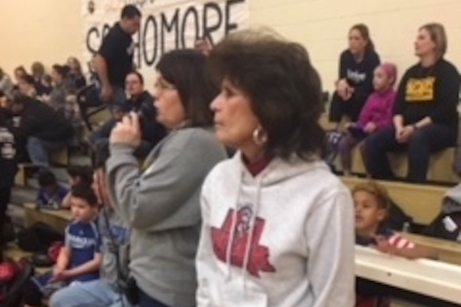 Photo of Monica Capone at the Gino Capone Memorial Wrestling Tournament in honor of his sports legacy..