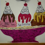 Photo of an ice cream display at 123 Cafe in Mahanoy City, PA.